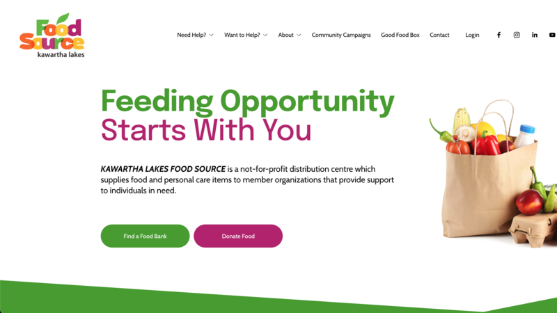 Kawartha Lakes Food Source website